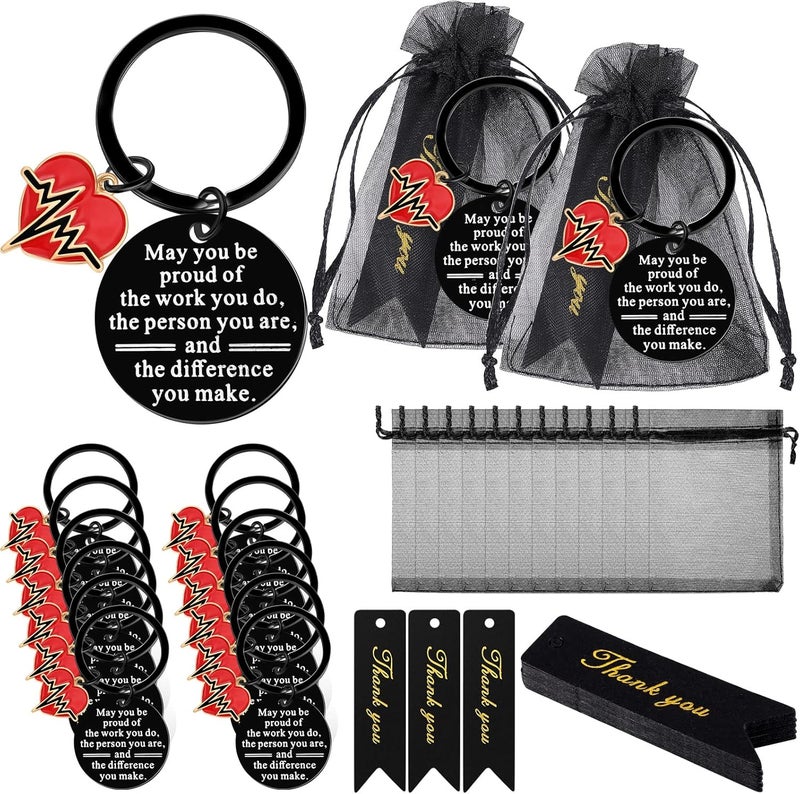 Sureio 36 Pcs Nurse Gifts Nurse Keychain Nurse Week Gifts Employee Appreciation Gift Nursing Student Gifts Medical Assistant - Image 1